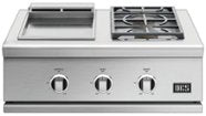 DCS - Series 9 Double Gas Burner with Griddle - Stainless Steel