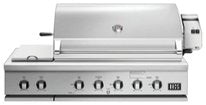 DCS - 48" Series 7 Grill with Integrated Side Burners, LP Gas - Brushed Stainless Steel