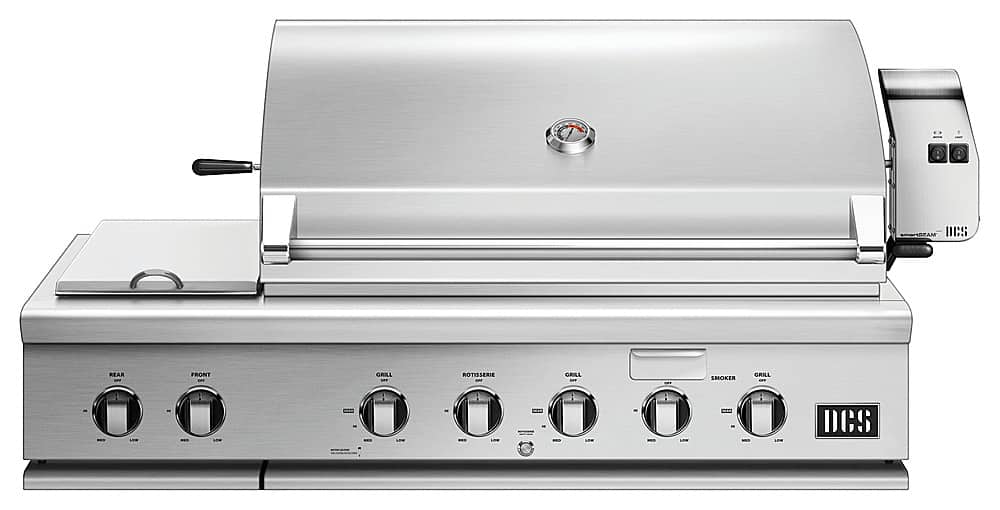 DCS - 48" Series 7 Grill with Integrated Side Burners, LP Gas - Brushed Stainless Steel