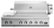 DCS - 48" Series 7 Grill with Integrated Side Burners, LP Gas - Brushed Stainless Steel