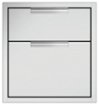 DCS - Tower Double Drawer - Brushed Stainless Steel