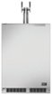 DCS - 24" . 5.7 Cu. Ft. Dual Tap Outdoor Square Freestanding Beer Dispenser 58.7 liter capacity - Brushed Stainless Steel