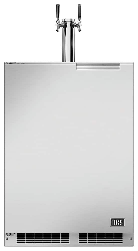 DCS - 24" . 5.7 Cu. Ft. Dual Tap Outdoor Square Freestanding Beer Dispenser 58.7 liter capacity - Brushed Stainless Steel