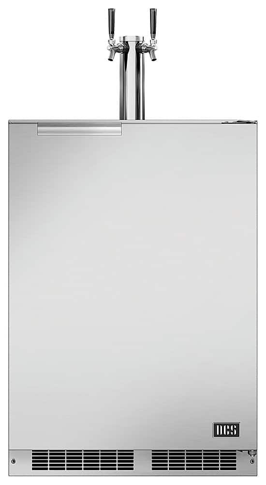 DCS - 24" 5.7 Cu. Ft. Dual Tap Outdoor Beer Dispenser - Brushed Stainless Steel
