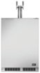 DCS - 24" 5.7 Cu. Ft. Dual Tap Outdoor Beer Dispenser - Brushed Stainless Steel