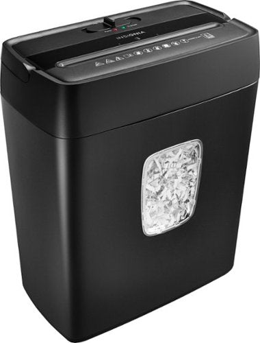 Insignia™ - 6-Sheet Crosscut Shredder - Black