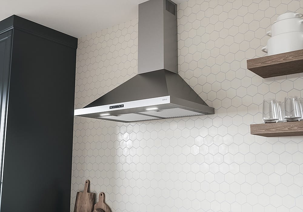 Zephyr - 30 inches - Convertible - Wall Range Hood - Stainless Steel