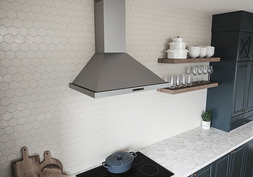 Zephyr - 30 inches - Convertible - Wall Range Hood - Stainless Steel