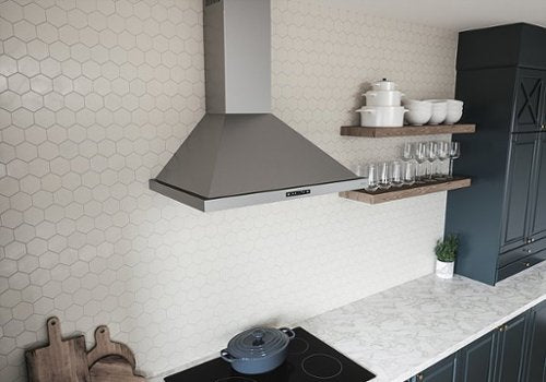 Zephyr - 30 inches - Convertible - Wall Range Hood - Stainless Steel