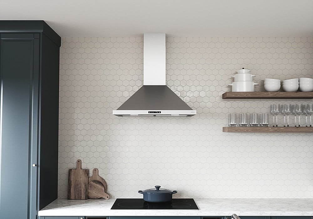 Zephyr - 30 inches - Convertible - Wall Range Hood - Stainless Steel
