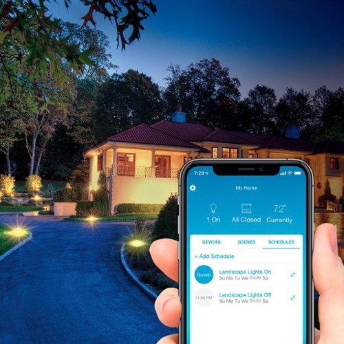 Lutron - Caseta Weatherproof+ Outdoor Smart Plug for Landscape and String Lighting, On/Off Switch - Black