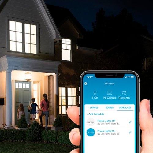 Lutron - Caseta Weatherproof+ Outdoor Smart Plug for Landscape and String Lighting, On/Off Switch - Black