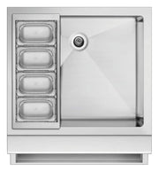 DCS - Series 9 Beverage Chiller Bottle Holder Accessory Front - Silver