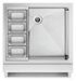 DCS - Series 9 Beverage Chiller Bottle Holder Accessory Front - Silver
