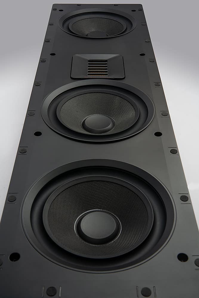 MartinLogan - Motion XT Series CI, 6.5" Midrange, Dual 6.5" Woofers with Folded Motion XT Tweeter, 2.5-Way In-Wall Speaker (Each) - Paintable White
