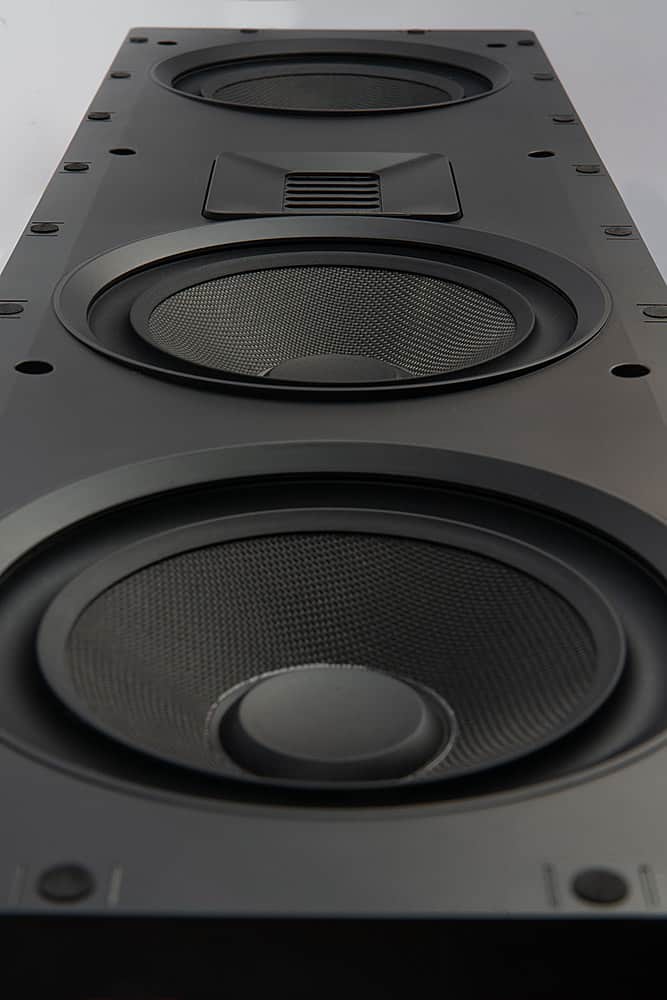 MartinLogan - Motion XT Series CI, 6.5" Midrange, Dual 6.5" Woofers with Folded Motion XT Tweeter, 2.5-Way In-Wall Speaker (Each) - Paintable White