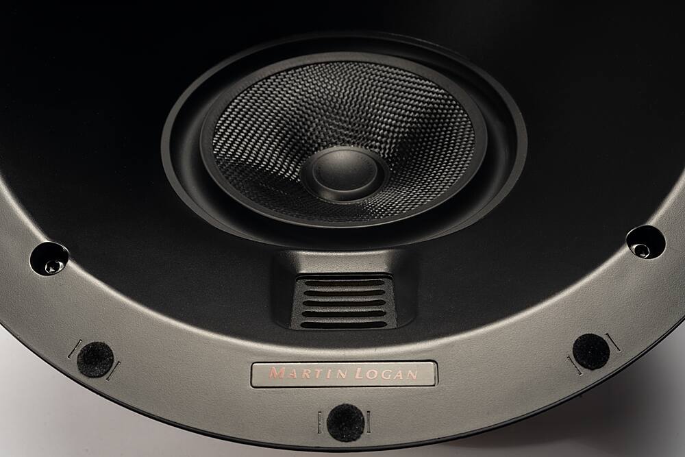 MartinLogan - Motion Series CI, 6.5" Midrange with Folded Motion Tweeter, 2-Way In-Ceiling Speaker with Angled Basket (Each) - Paintable White