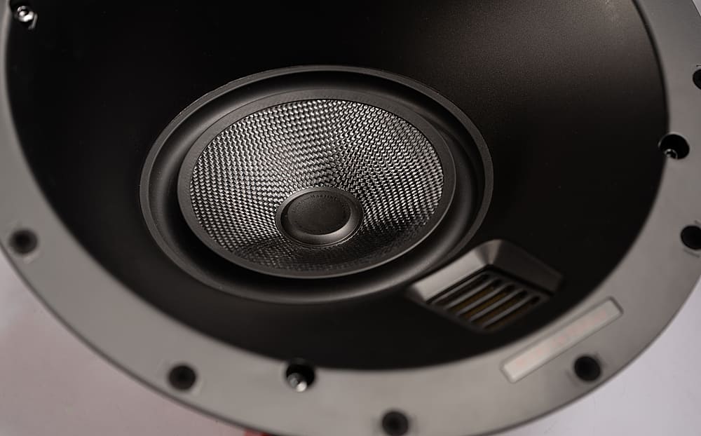 MartinLogan - Motion Series CI, 6.5" Midrange with Folded Motion Tweeter, 2-Way In-Ceiling Speaker with Angled Basket (Each) - Paintable White