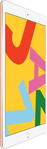 Apple - Certified Refurbished iPad (7th Generation) (2019) Wi-Fi - 128GB - Gold