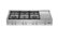 Bertazzoni - 48 in. Wide 6 Burner Professional Series Gas Rangetop with  with Electric Griddle. - Stainless Steel