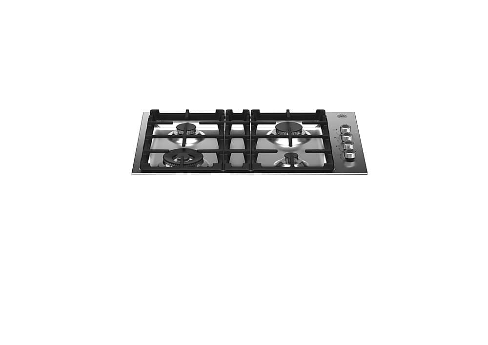 Bertazzoni - 30 in. Wide 4 Burner Professional Series Drop-In Gas Cooktop - Stainless Steel