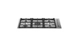 Bertazzoni - 36 in. Wide 5 Burner Professional Series Drop-In Gas Cooktop - Stainless Steel