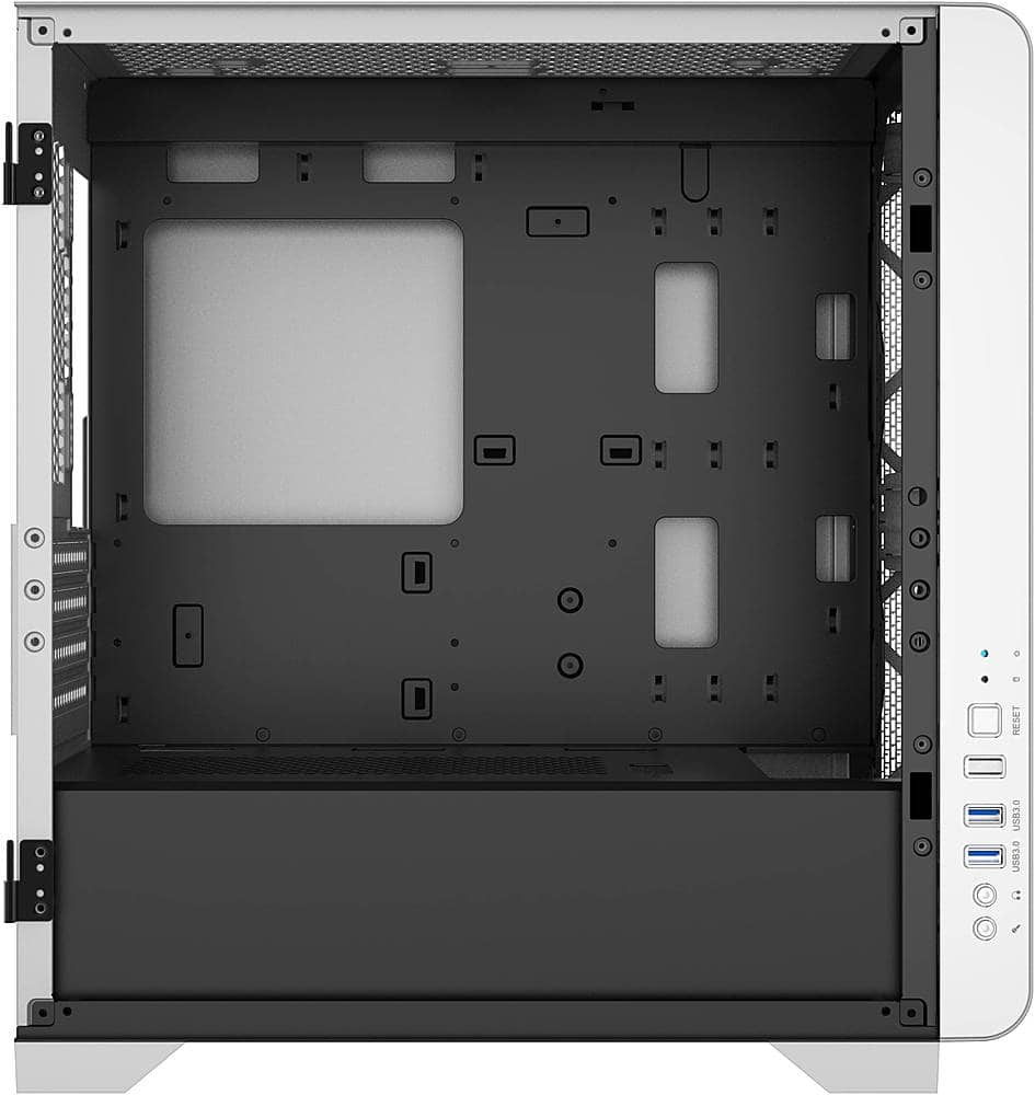 GAMDIAS - Mars E2 Micro ATX Mini-Tower Case - White