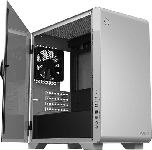 GAMDIAS - Mars E2 Micro ATX Mini-Tower Case - White