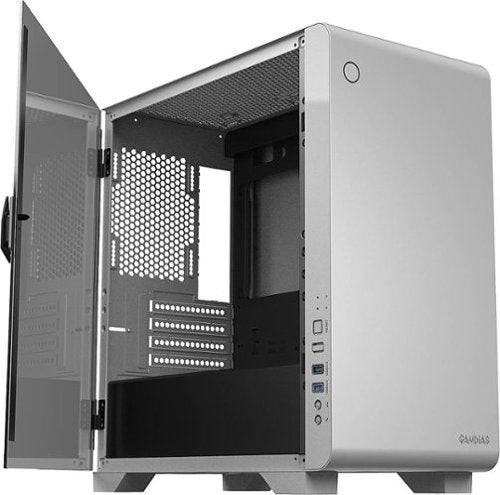 GAMDIAS - Mars E2 Micro ATX Mini-Tower Case - White