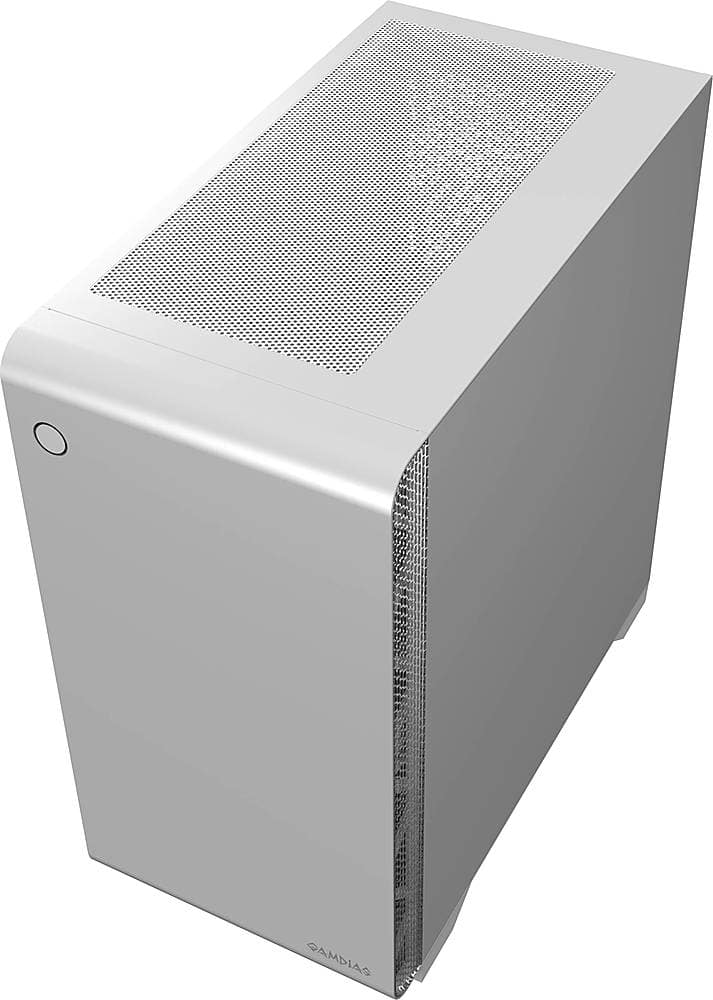 GAMDIAS - Mars E2 Micro ATX Mini-Tower Case - White
