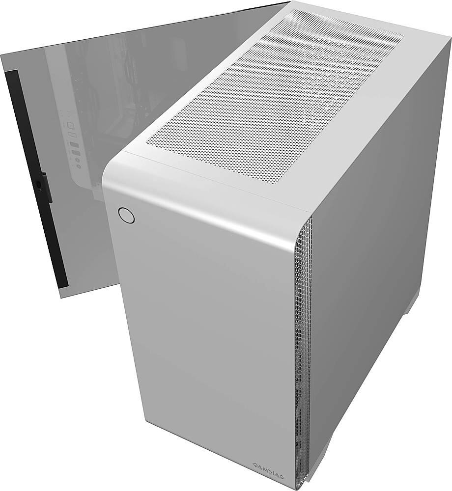 GAMDIAS - Mars E2 Micro ATX Mini-Tower Case - White