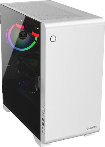 GAMDIAS - Mars E2 Micro ATX Mini-Tower Case - White