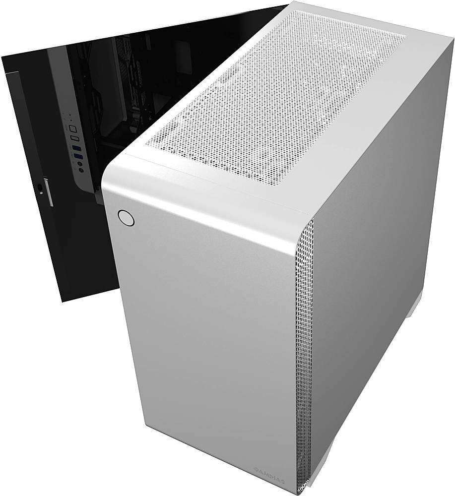 GAMDIAS - Mars E2 Micro ATX Mini-Tower Case - White