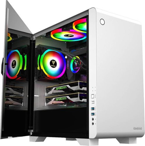 GAMDIAS - Mars E2 Micro ATX Mini-Tower Case - White