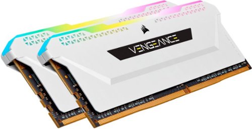 CORSAIR - VENGEANCE RGB PRO SL 32GB (2x16GB) DDR4 3600MHz C18 UDIMM Desktop Memory - White