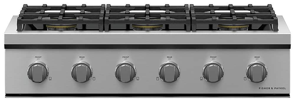 Fisher & Paykel - 36 in Professional Gas Rangetop 5 Burners - Stainless Steel