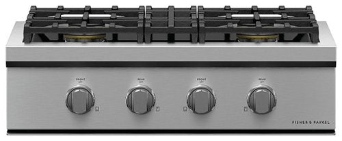 Fisher & Paykel - 30 in Professional Gas Rangetop 4 Burners - Stainless Steel
