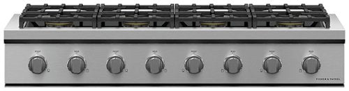 Fisher & Paykel - 48 in. Wide 8 Burner Professional Gas Cooktop - Stainless Steel