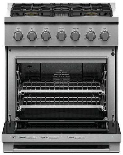 Fisher & Paykel - 30 in. Wide 5 Burner Professional Gas Range - Stainless Steel