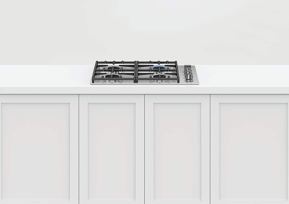 Fisher & Paykel - 30 in. Wide 4 Burner Professional Drop-In LP Gas Cooktop - Stainless Steel