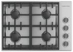 Fisher & Paykel - 30 in. Wide 4 Burner Professional Drop-In Gas Cooktop with Halo - Stainless Steel