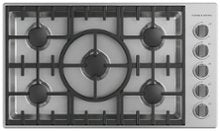 Fisher & Paykel - 36 in. Wide 5 Burner Provessional Drop-In Gas Cooktop with Halo - Stainless Steel