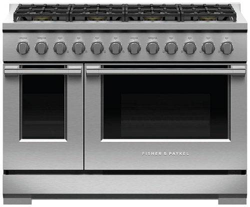 Fisher & Paykel - 48 in. Wide 8 Burner Professional Gas Range (LP) - Stainless Steel