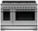Fisher & Paykel - 48 in. Wide 8 Burner Professional Gas Range (LP) - Stainless Steel