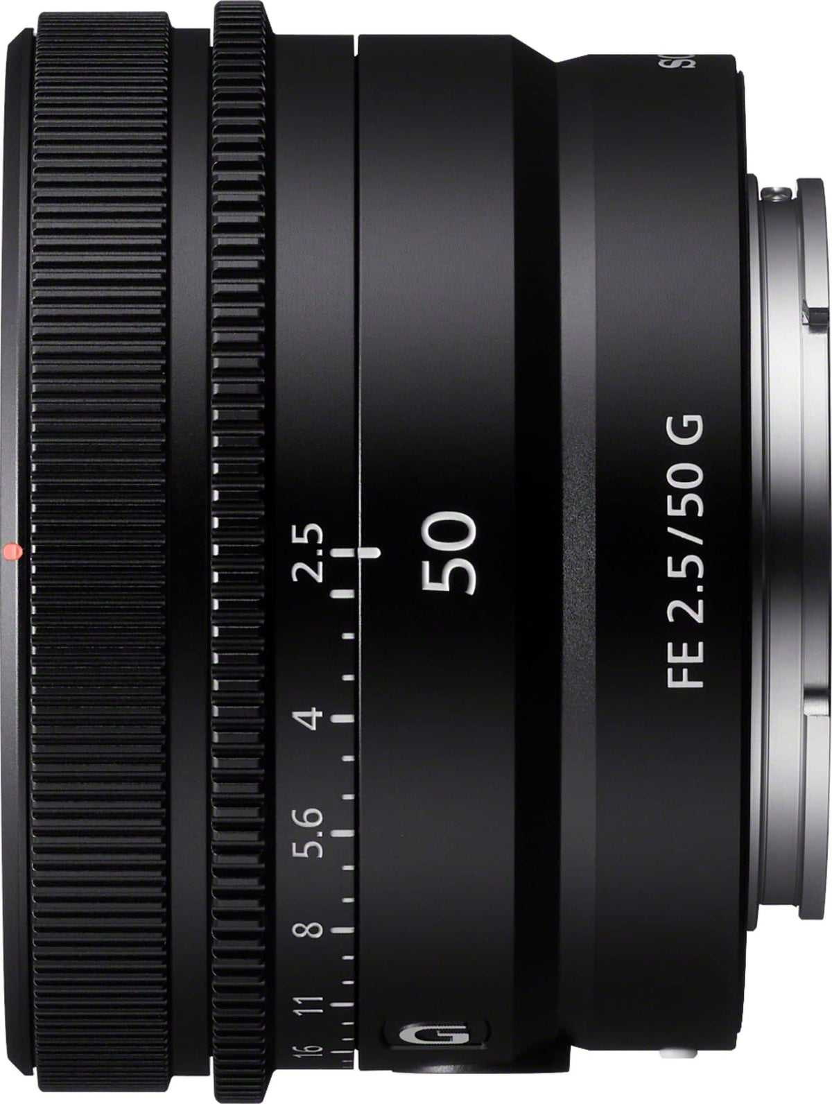 FE 50mm F2.5 G Full-frame Ultra-compact G Lens for Sony Alpha E-mount Cameras - Black
