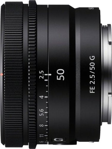 FE 50mm F2.5 G Full-frame Ultra-compact G Lens for Sony Alpha E-mount Cameras - Black