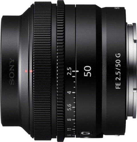 FE 50mm F2.5 G Full-frame Ultra-compact G Lens for Sony Alpha E-mount Cameras - Black