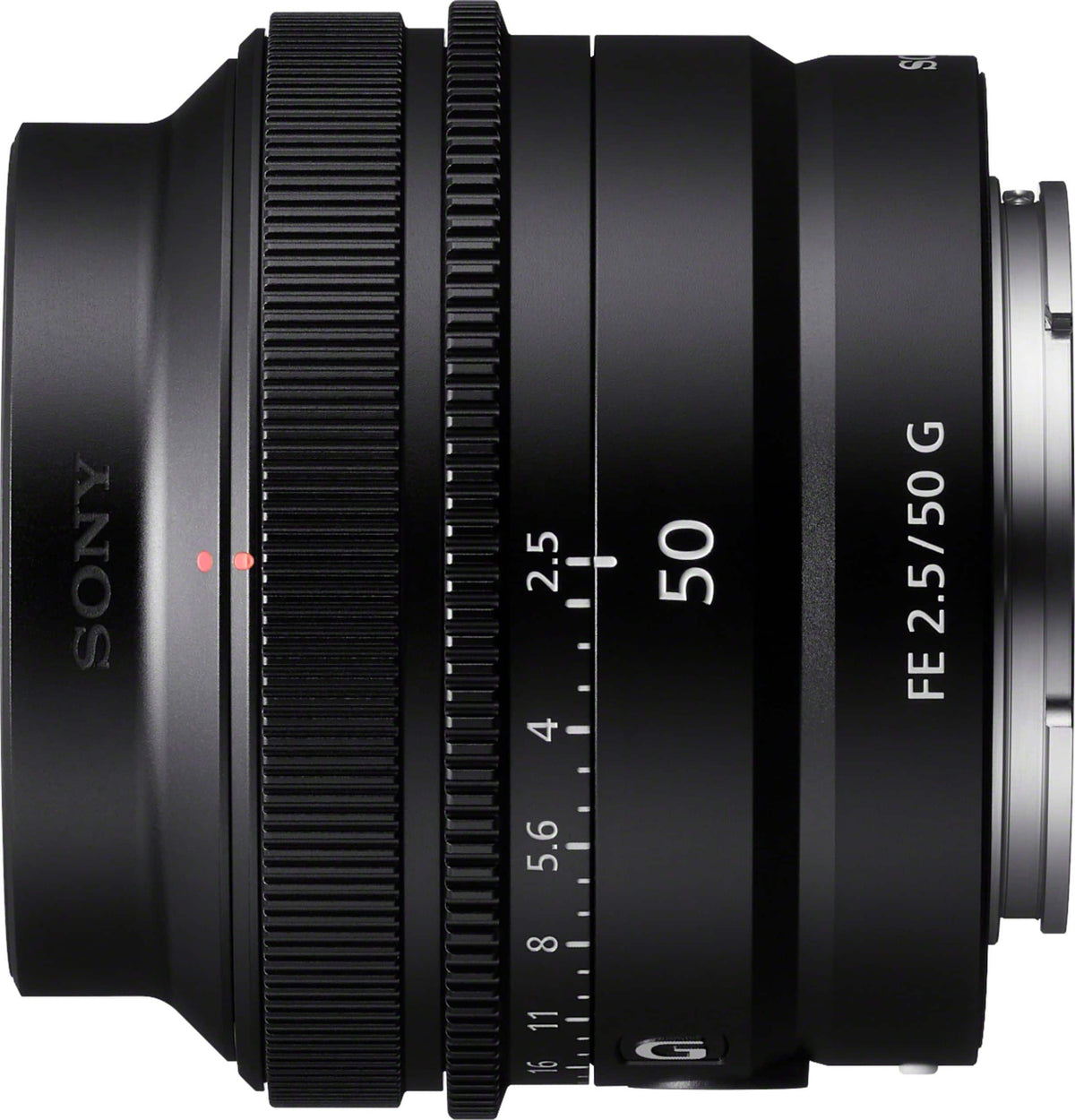 FE 50mm F2.5 G Full-frame Ultra-compact G Lens for Sony Alpha E-mount Cameras - Black
