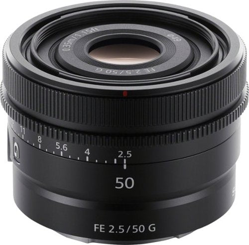 FE 50mm F2.5 G Full-frame Ultra-compact G Lens for Sony Alpha E-mount Cameras - Black