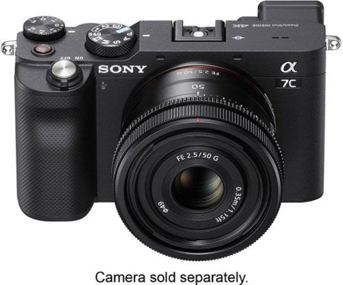 FE 50mm F2.5 G Full-frame Ultra-compact G Lens for Sony Alpha E-mount Cameras - Black